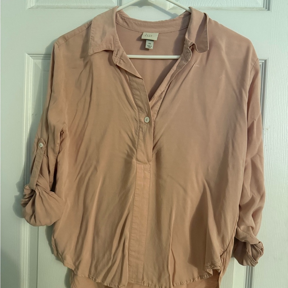 A New Day Women's Light Pink Blouse